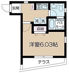 NSGATE青井・弘道 1階1Kの間取り