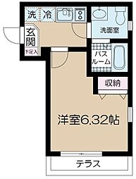 NSGATE西大島west 1Kの間取図画像