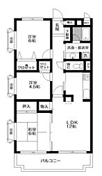 日神パレステージ深谷 3LDKの間取図画像