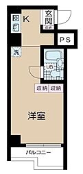 クレイル両国 ワンルームの間取図画像