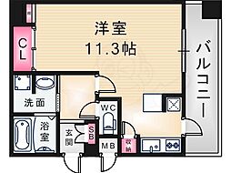 有恒五番館 ワンルームの間取図画像