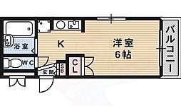 ユネーシル ワンルームの間取図画像