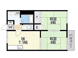 神崎ハイツ2 2階/-