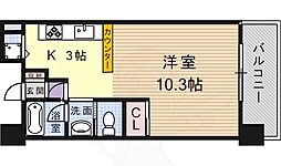 アーバネックス尼崎東難波 1Kの間取図画像