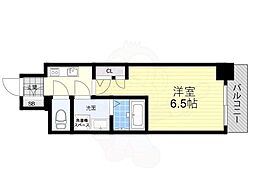 レーヴメゾン尼崎昭和通 1Kの間取図画像
