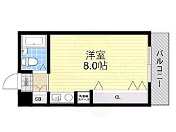 アイヴィーハウス 1Kの間取図画像