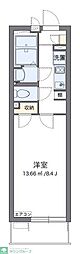クレイノ八潮 1Kの間取図画像