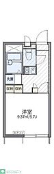 レオパレスマイルド桜町 1Kの間取図画像