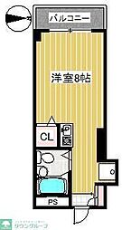 セリンライフ壱番館 ワンルームの間取図画像