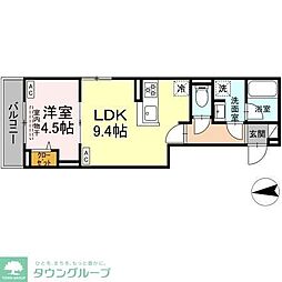 セレスティア六町IV 1LDKの間取図画像