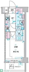 GENOVIA谷塚 1Kの間取図画像