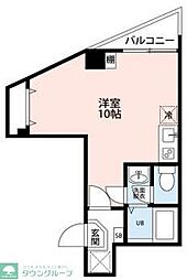 SkyDokkyo ワンルームの間取図画像