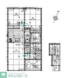 草加市瀬崎5丁目アパート 2LDKの間取図画像