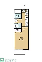 キャメル岩槻東町 1Kの間取図画像