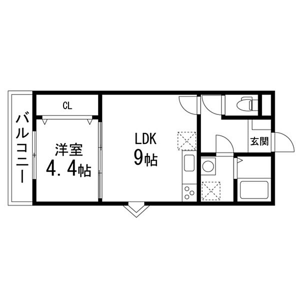 オンフルール柏木 ｜宮城県仙台市青葉区柏木2丁目(賃貸アパート1LDK・1階・35.39㎡)の写真 その2