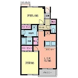 間取図画像 2LDK