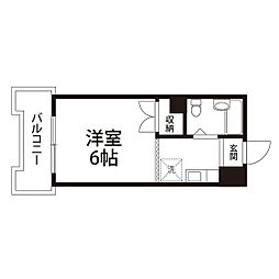 Ｍヒルズ本町 7階1Kの間取り