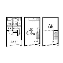 Sfida上杉B 1階1LDKの間取り