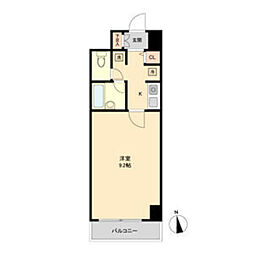 ＫＣ21ビル 5階1Kの間取り