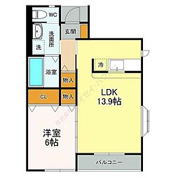 間取図画像 1LDK