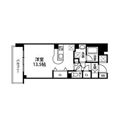 コンフォートEXE青葉通り ワンルームの間取図画像