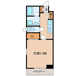 フレンドリー壱番館 1Kの間取図画像