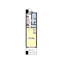 MA仙台ビルグランルージュ北一番丁 1Kの間取図画像