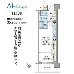 パークアクシス仙台 1LDKの間取図画像