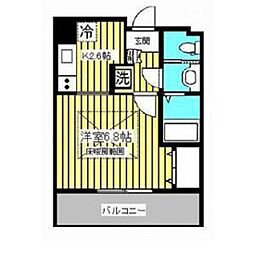 HF仙台レジデンスEAST 1Kの間取図画像