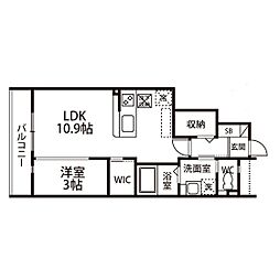 ブエナ・ビスタ 1LDKの間取図画像
