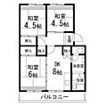 仙台中山団地2号棟1階5.2万円