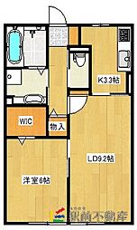 ファミールSHOW　II　C棟 1階1LDKの間取り