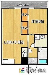 ハイツミナミ 1LDKの間取図画像