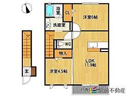 ヴィラウィステリア神埼C棟 2階/202