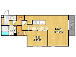 D-Lumius 1階1LDKの間取り