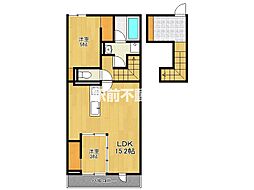 O・フレア　A棟 2階2LDKの間取り