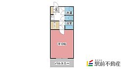 サテラ佐賀駅前 1Kの間取図画像