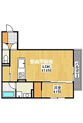 SOLANA 2階1LDKの間取り