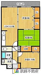 liberte I 2階3LDKの間取り