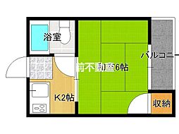コーポカトー多布施 2階