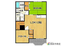 クレストール福井A棟 2階