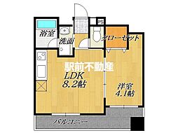 サムティ佐賀駅南本町 1LDKの間取図画像