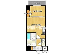 クレアティオMGH 1LDKの間取図画像