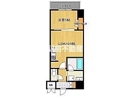 クレアティオMGH 1LDKの間取図画像