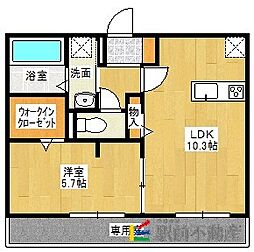 センチュリーハイツ 1LDKの間取図画像