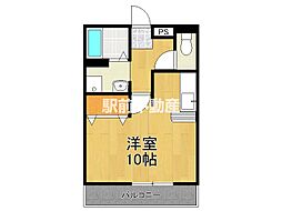 メゾンエスプリノール ワンルームの間取図画像