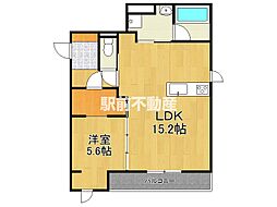 シティシャルム 1LDKの間取図画像