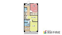 ルネス桜乃 1LDKの間取図画像