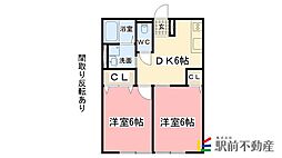 サンヒルズB棟 2階/201