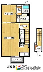 サンリット3 1LDKの間取図画像